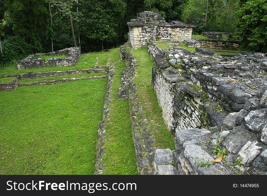 The ruins of Yachilan, Mexico. The ruins of Yachilan, Mexico