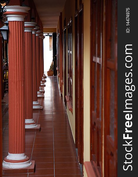 Interior of building in in San Cristobal de las Casas. Interior of building in in San Cristobal de las Casas