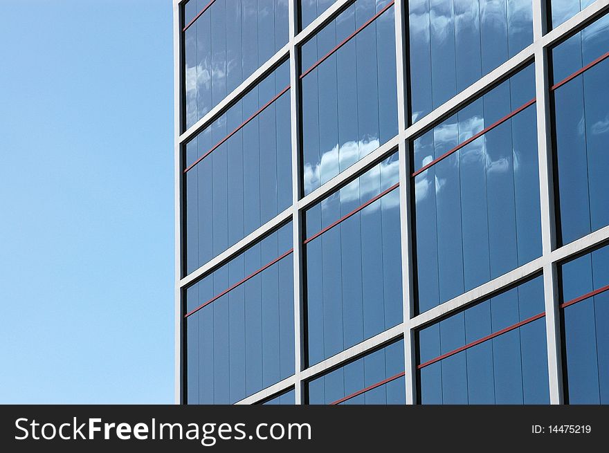 Architecture Image of a Shiny Modern Office Building With Copy Space. Architecture Image of a Shiny Modern Office Building With Copy Space