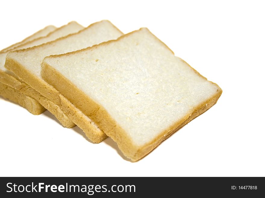 Isolation of white sliced breads. Isolation of white sliced breads