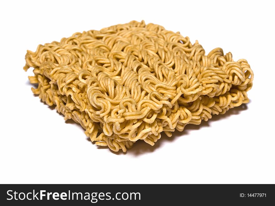 Isolation of 1 piece ready made noodle