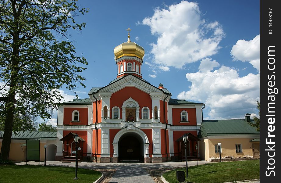 Ancient man's monastery in Russia.