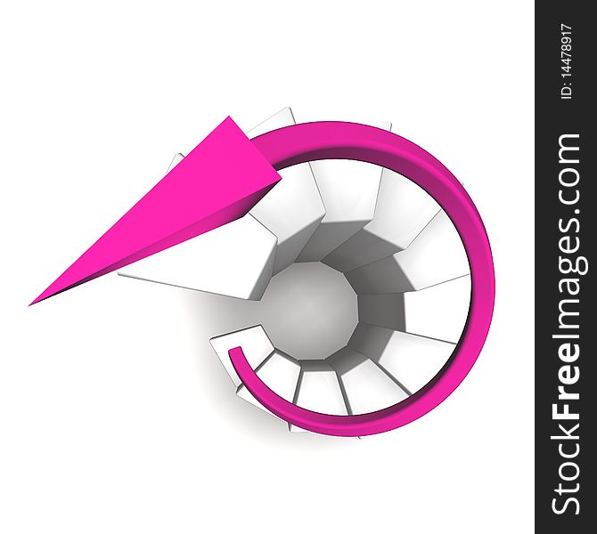 A graphic showing growing chart with arrow. A graphic showing growing chart with arrow