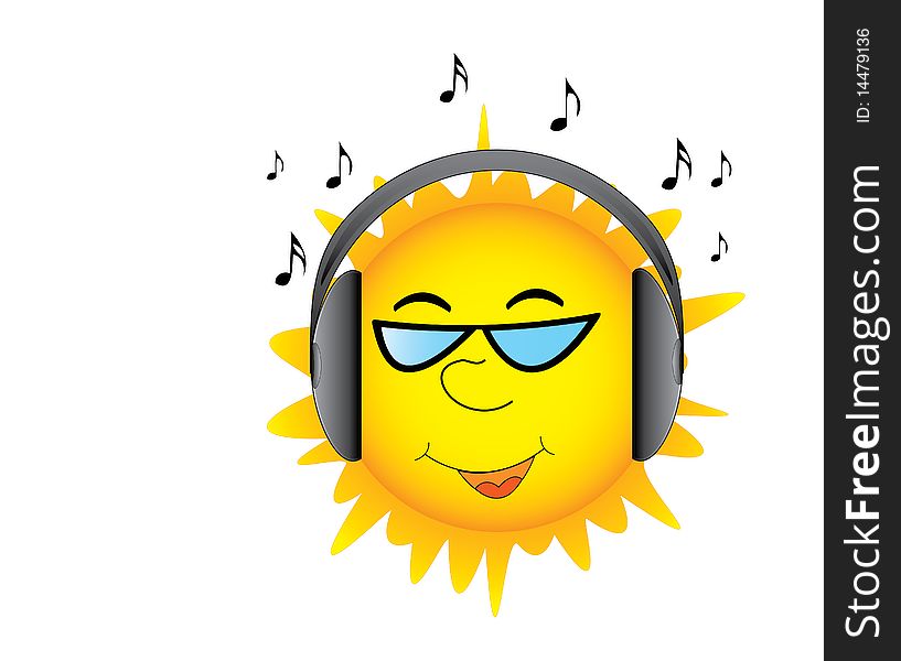 Sun With Headphones