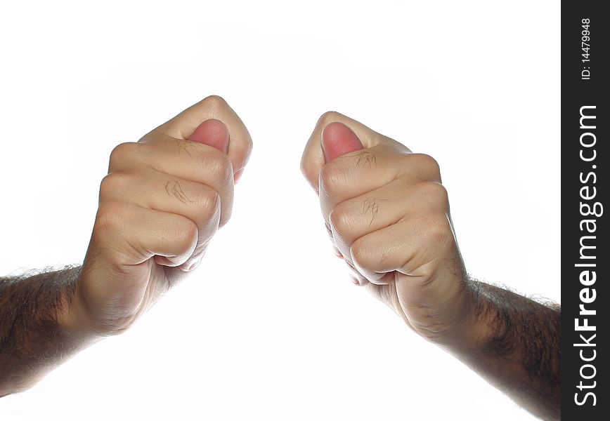 Two hands performing a yoga mudra, a pose of hands good for luck and protection. Two hands performing a yoga mudra, a pose of hands good for luck and protection.