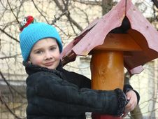The Boy On The Playground Royalty Free Stock Photos