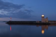 Lighthouse At Night Stock Image