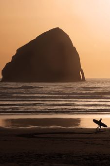Sunset Surfer Royalty Free Stock Image Sunset Surfer Royalty Free Stock Image