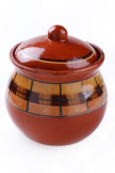 Ceramic Pattern Pot Royalty Free Stock Image Ceramic Pattern Pot Royalty Free Stock Image