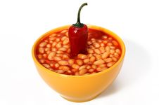 Bowl Of Chili With Pepper Stock Photography Bowl Of Chili With Pepper Stock Photography