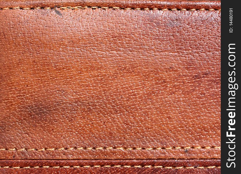 Close up of brown purse