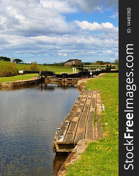 Lock Gates On The Lancaster Canal