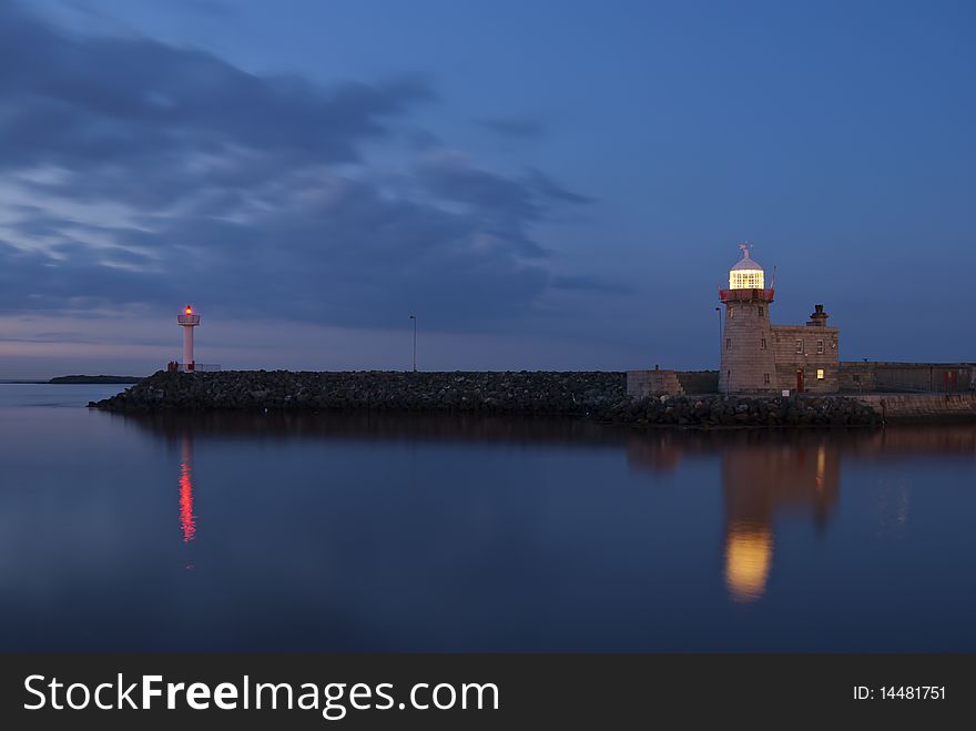 Lighthouse At Night