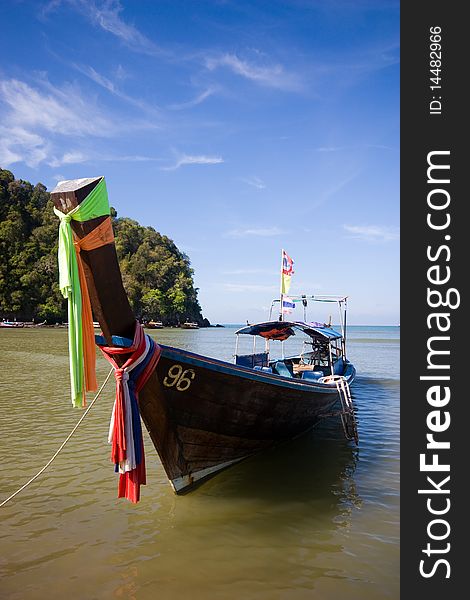 Boat at Ao-Nang Bay @ Krabi Thailand