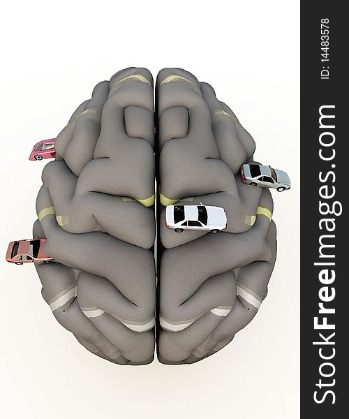 Conceptual image about having an obsession with driving. Conceptual image about having an obsession with driving.