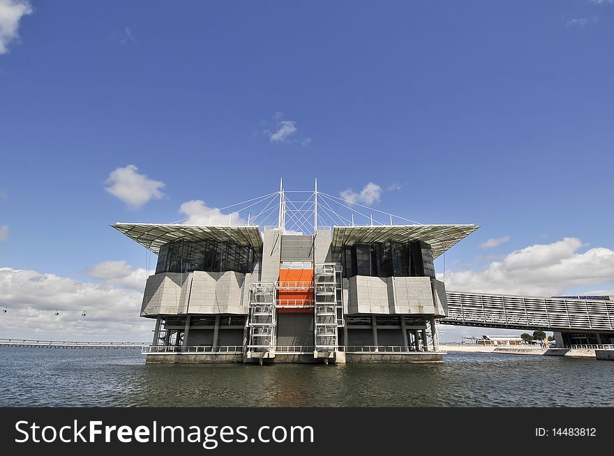 Modern building - Oceanarium and Lisbon - Portugal - Europe