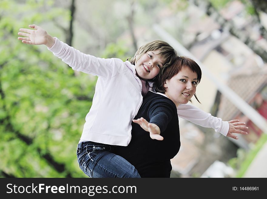 Happy Family Outdoor