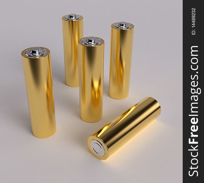 Gold AA Batteries