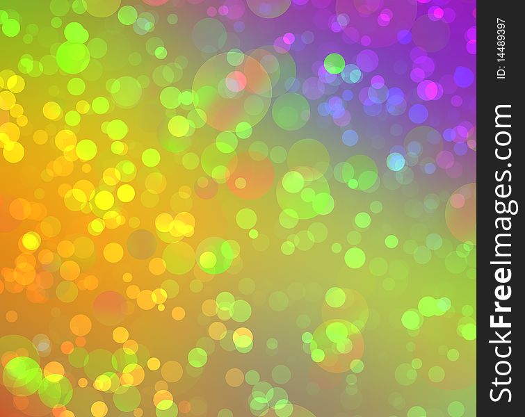 The Multicolored abstract bokeh background
