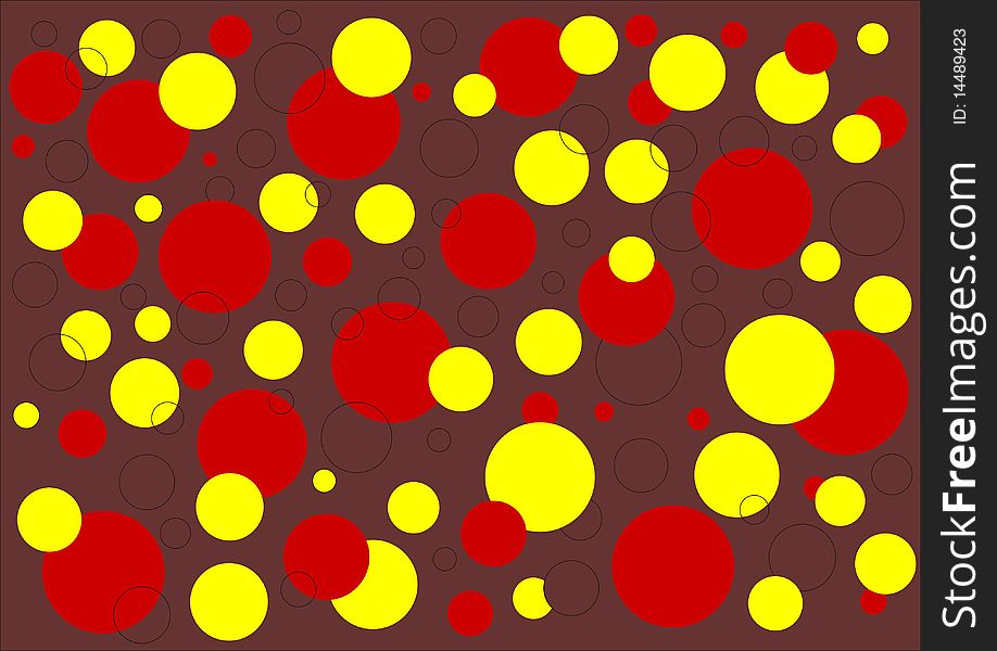 Colored circles. Background (wallpaper) vector. Colored circles. Background (wallpaper) vector.