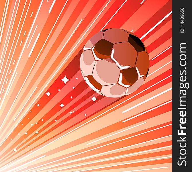 Abstract style football  illustration vector