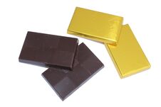 Chocolate Gold Bar Royalty Free Stock Photo