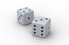 Two Dices Stock Photography