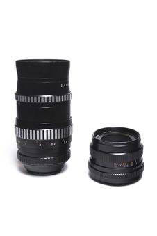 Two M42 Lenses Royalty Free Stock Photo