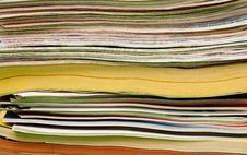 Stack Of Magazines For Recycling Stock Photos
