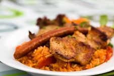 Mixed Meat Of Pork And Lamb,grilled Stock Image Mixed Meat Of Pork And Lamb,grilled Stock Image