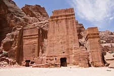 Nabatean Tombs Royalty Free Stock Images Nabatean Tombs Royalty Free Stock Images