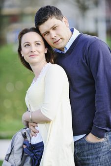 Happy Couple Outdoor Royalty Free Stock Photos Happy Couple Outdoor Royalty Free Stock Photos