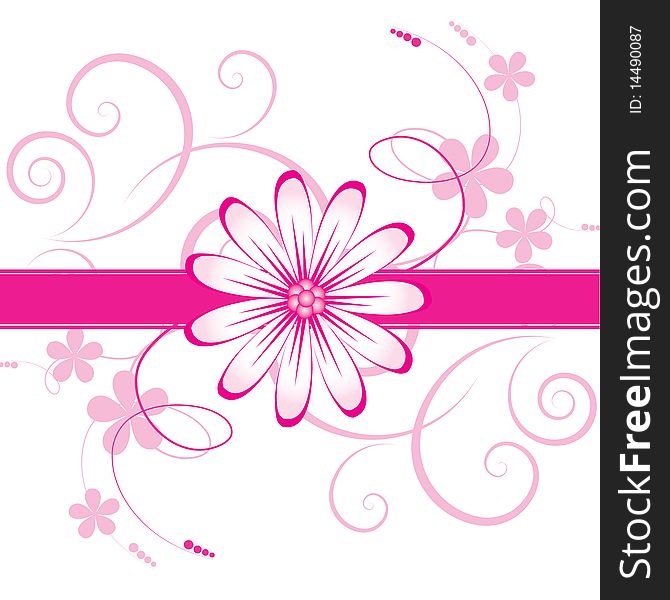 Abstract flowers background with place for your text. Abstract flowers background with place for your text