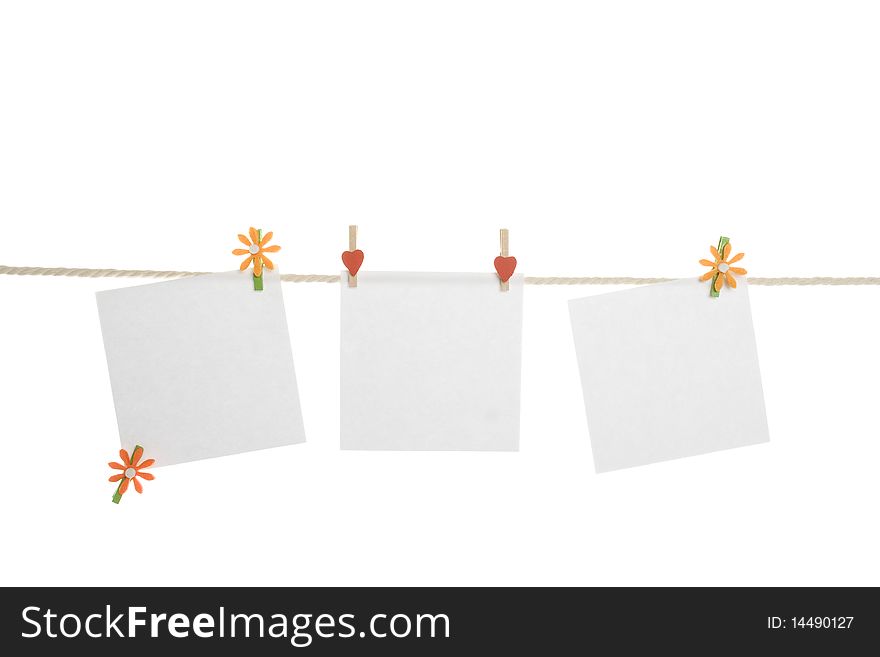 Colorful fun hanging Notebooks. Isolated on white background. Colorful fun hanging Notebooks. Isolated on white background