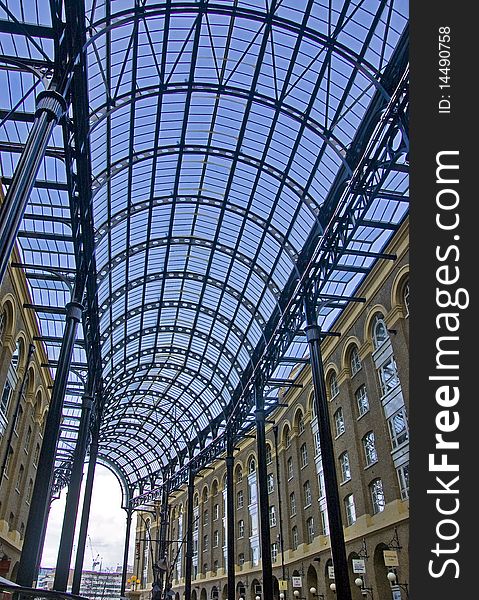 The roof of London Hays Gallery