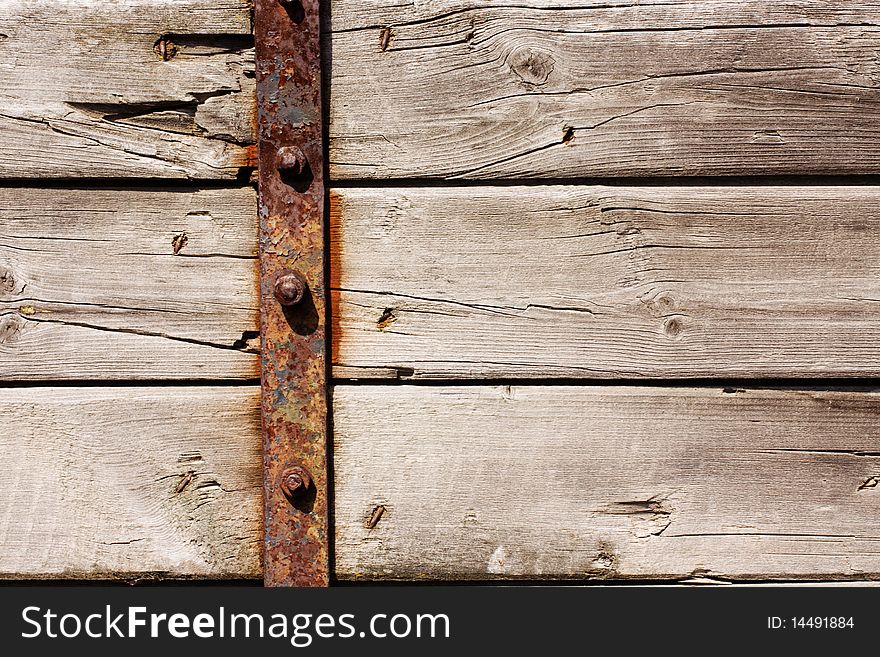 Old wooden brown wall from boards. Old wooden brown wall from boards