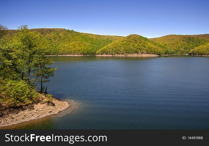 Scenic landscape in Allegheny national forest Pennsylvania