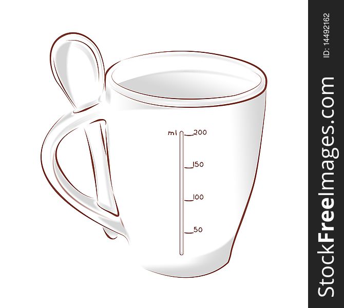 Calibrated Coffee Cup