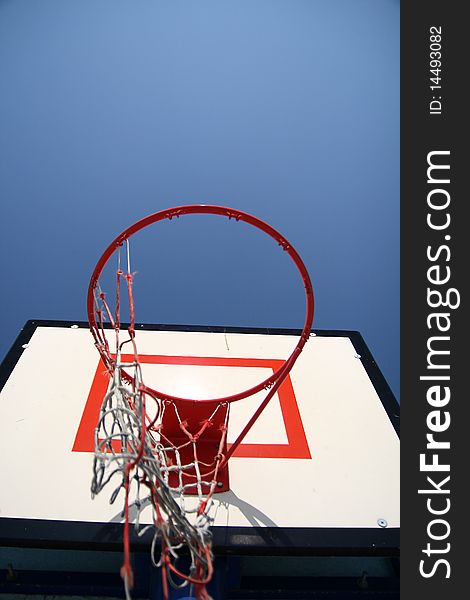 Basketball hoop in Elementary School