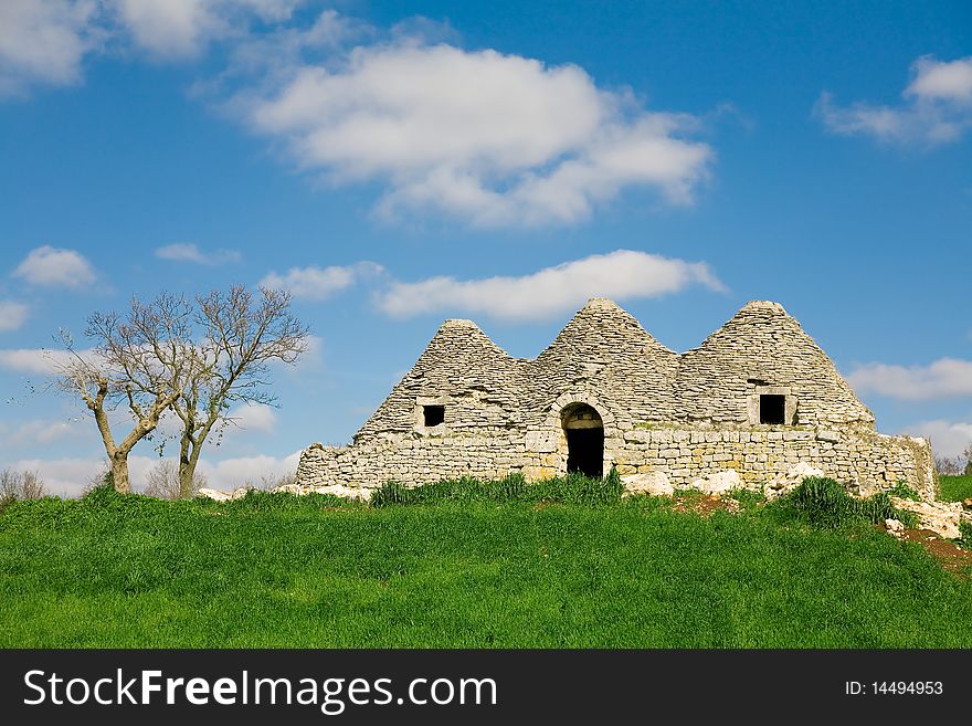 Decaying Trulli, Conical Shaped Houses