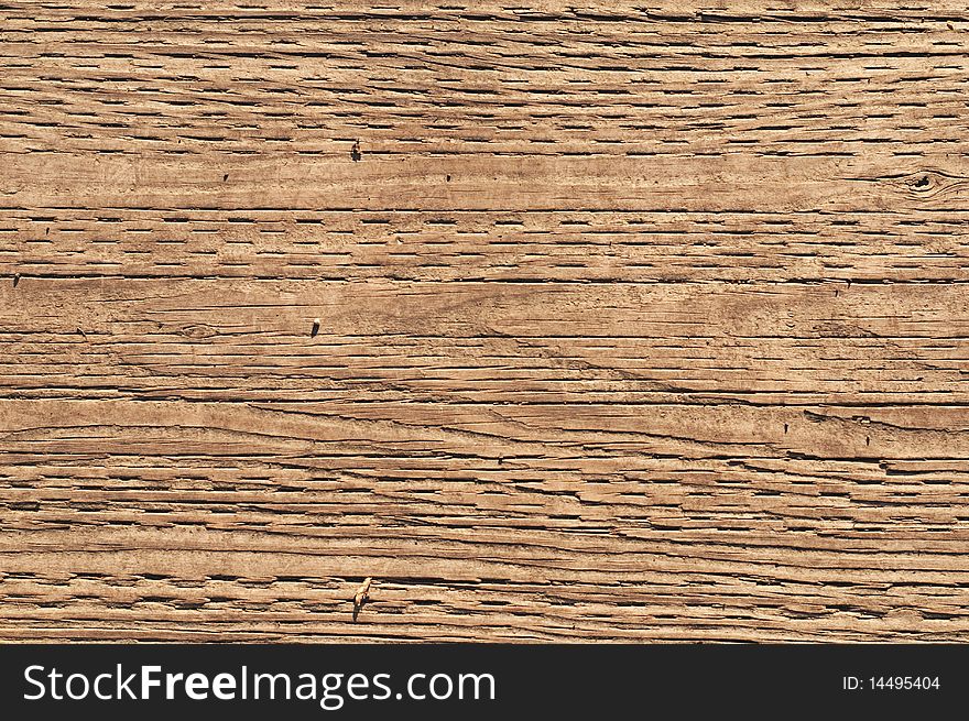 Close-up of rough heavy-duty wood for decking. Close-up of rough heavy-duty wood for decking