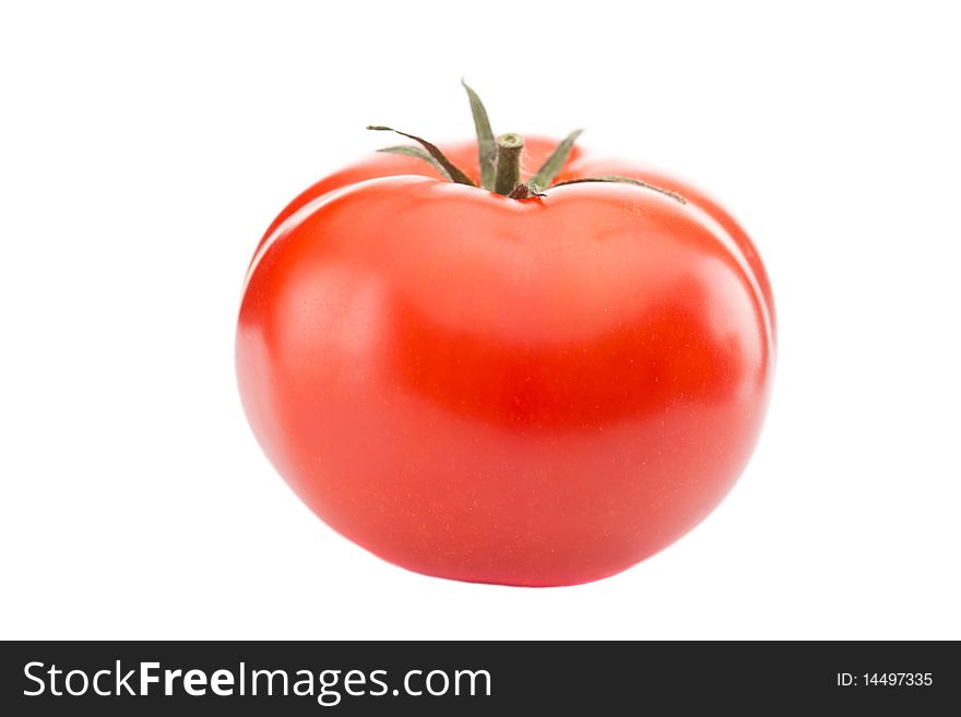 Juicy red fresh vine ripened tomato. Juicy red fresh vine ripened tomato