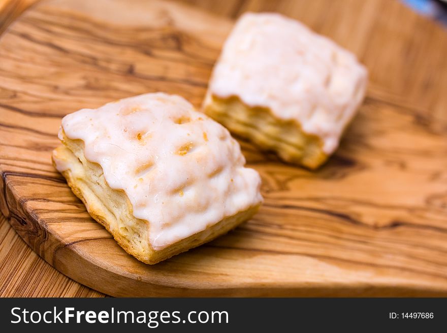 Fresh apple turnover ,close up