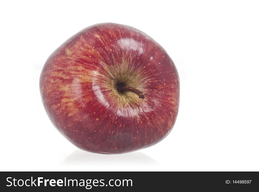 Front view of red delicious apple (with clipping path)