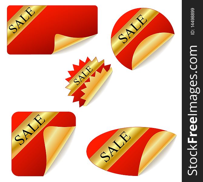 Sale Red Stickers