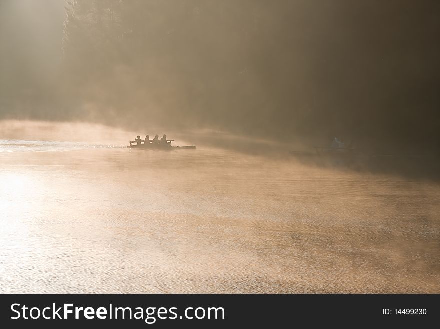 Raft In Lake