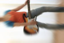Female Guitarist Royalty Free Stock Images Female Guitarist Royalty Free Stock Images