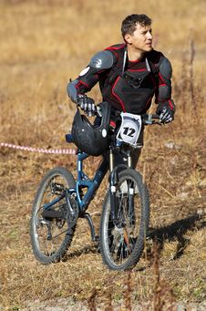 Tired Sportsman On Race Royalty Free Stock Photography Tired Sportsman On Race Royalty Free Stock Photography