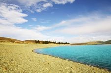 Blue Lake Tekapo Royalty Free Stock Photo Blue Lake Tekapo Royalty Free Stock Photo