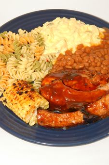 Barbeque Spare Rib Dinner Royalty Free Stock Photo Barbeque Spare Rib Dinner Royalty Free Stock Photo